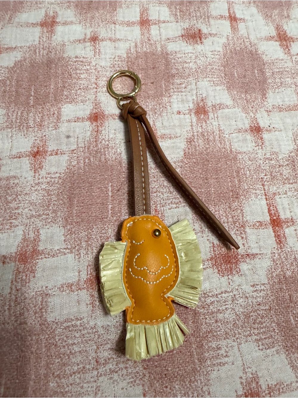 Tan Fish Keychain Bag Charm - Brand Not Specified
